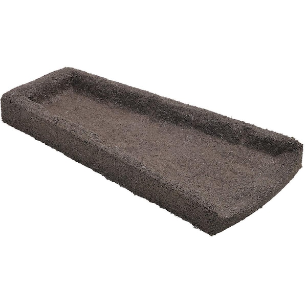 Rubber Splash Block, Brown, 2112 X 1114 Inch